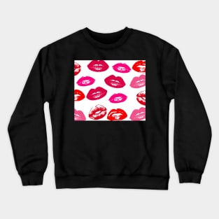 Lipstick Print Crewneck Sweatshirt